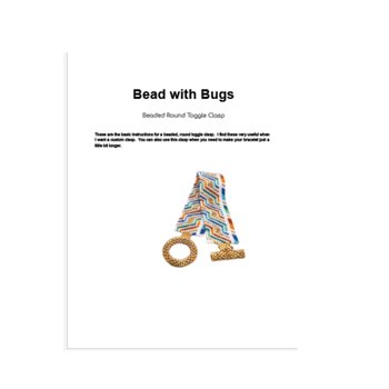 ROUND TOGGLE CLASP: A Beaded Clasp Tutorial by Bead with Bugs