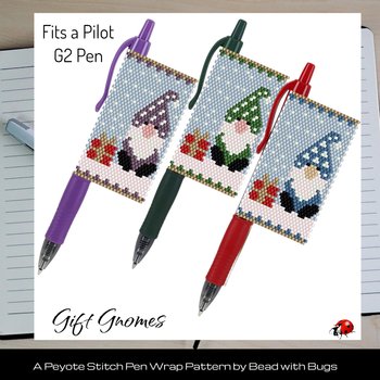 GIFT GNOMES : Peyote Stitch Beaded Pen Wrap by Bead with Bugs