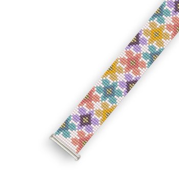 FIRST BLOOMS:  A Loom Beaded Bracelet Pattern by Bead with Bugs