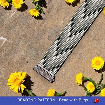 Loom Beaded Bracelet Pattern by Bead with Bugs, SHIFTING SHADOWS, PDF