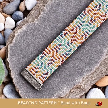 Loom Beaded Bracelet Pattern by Bead with Bugs, EXPLORING LIFE, PDF