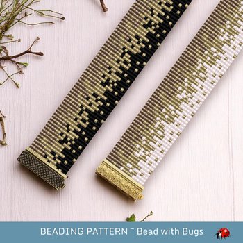 Loom Beaded Bracelet Pattern by Bead with Bugs, PARTICLES OF METAL, pdf