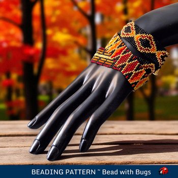 2 Drop Peyote Stitch Bracelet Pattern, SEPTEMBER MORN, PDF download