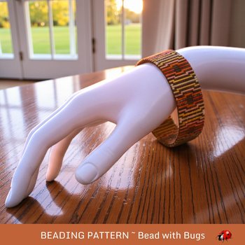 Loom Beaded Bracelet Pattern by Bead with Bugs, OCTAVIA, PDF