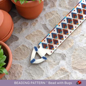 FOUR SEASONS:  A Peyote Stitch Beaded Bracelet Pattern by Bead with Bugs