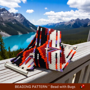 MID SUMMER DREAMS:  A Peyote Stitch Beaded Bracelet Pattern by Bead with Bugs