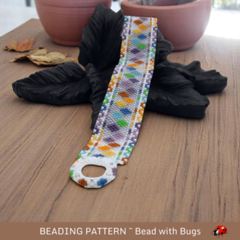 SPRING PARADE: A Peyote Stitch Beaded Bracelet Pattern by Bead with Bugs