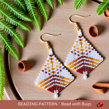 SQUASH:   Peyote Stitch Beading Pattern by Bead with Bugs