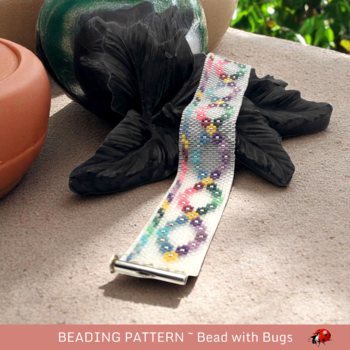 SUMMER SOLSTICE: A Peyote Stitch Beaded Bracelet Pattern by Bead with Bugs