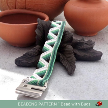 THE ABYSS: A Peyote Stitch Beaded Bracelet Pattern by Bead with Bugs