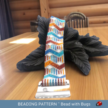 ROAD LESS TRAVELED: A Peyote Stitch Beaded Bracelet Pattern by Bead with Bugs
